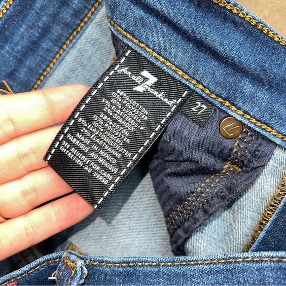 7 For All Mankind Ankle Skinny Jeans 25 - Picture 6 of 8